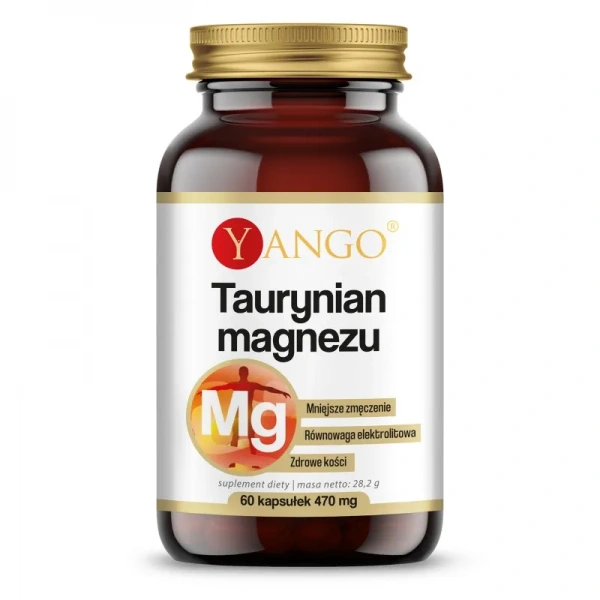 YANGO Taurynian magnezu 60 Kapsułek wegetariańskich