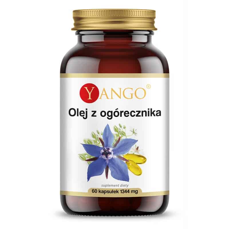 YANGO Olej z ogórecznika (Kwas Gamma-linolenowy) 60 Kapsułek wegetariańskich
