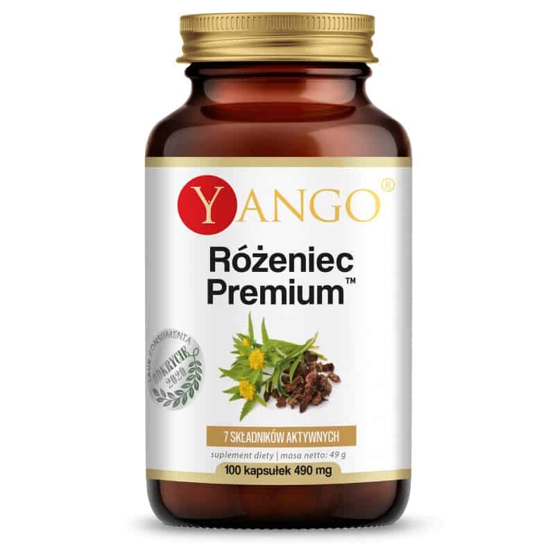 YANGO Różeniec Premium (Rhodiola Rosea, Adaptogen) 100 Kapsułek wegetariańskich